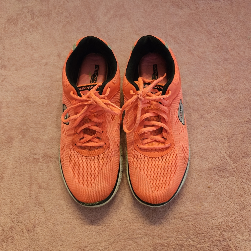 Skechers Orange Athletic Shoes